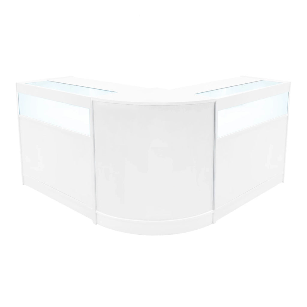 Set Banconi Negozio Iris LED B900 CM60 Bianco con Vetrina e Serratura