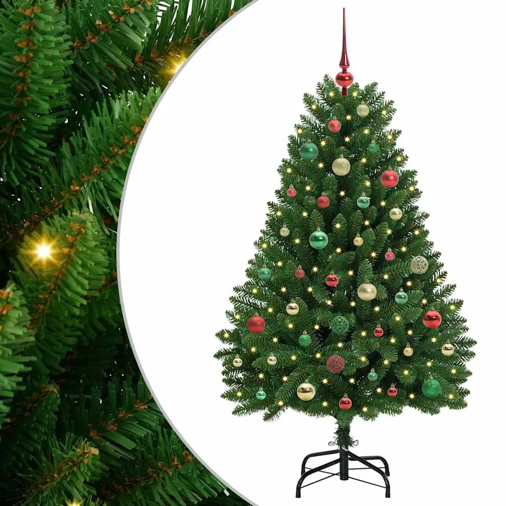 Albero di Natale | Decorazioni natalizie artificiale Verde 150 cm PVC e Metallo