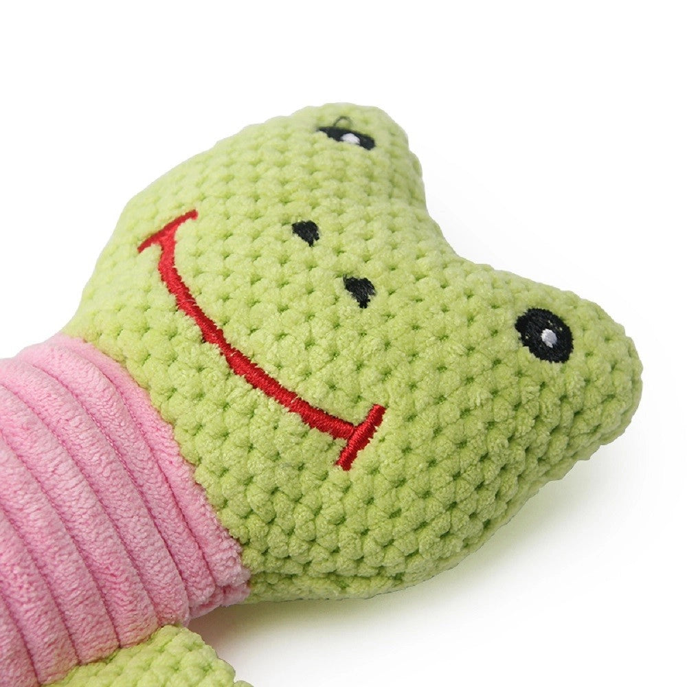 Trade Shop - Giocattolo Per Cani Forma Animale Peluche Cigolante Morso Masticare 20 Cm 53771 -