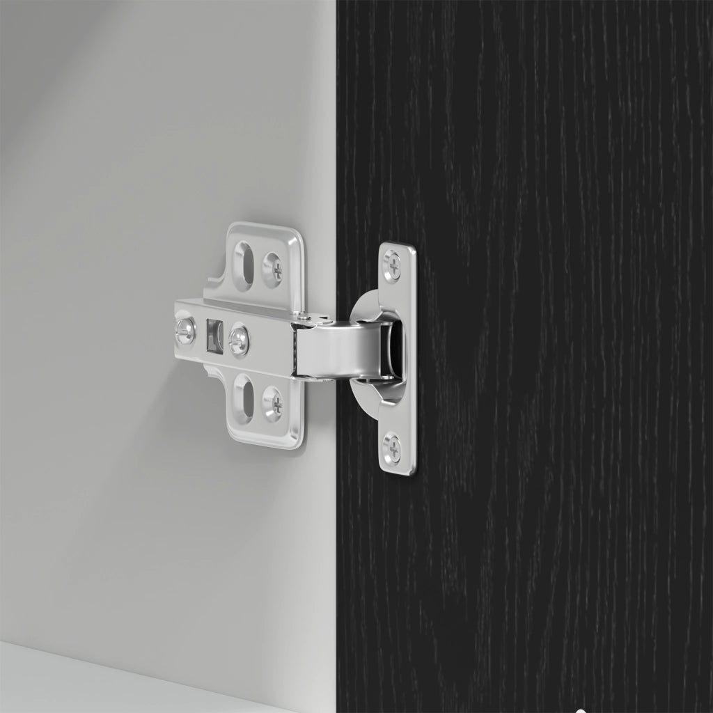 Armadio sospeso in rovere nero 60x31x60 cm realizzato in legno ingegnerizzato
