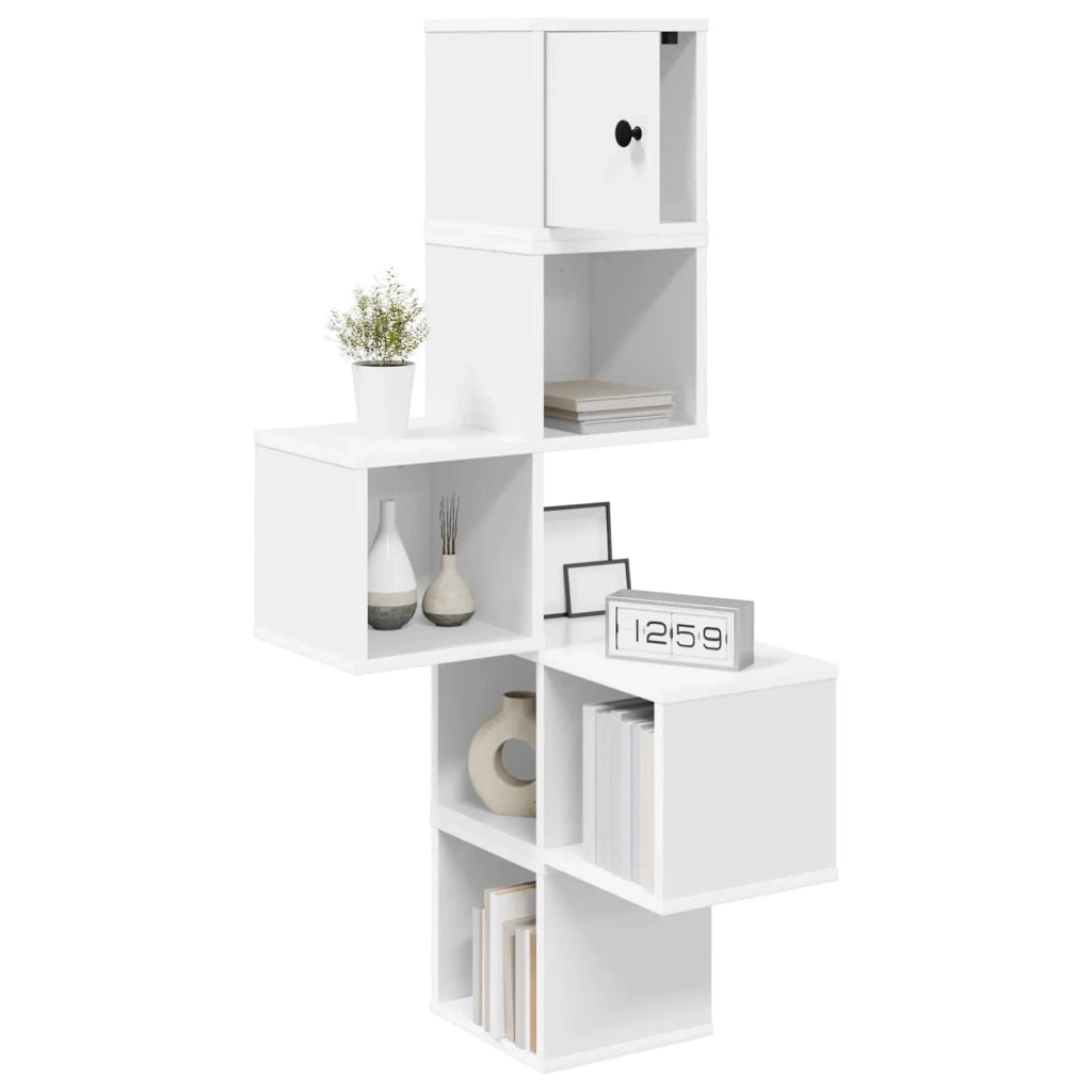 Mensola Angolare da Parete Bianco 48 x 48 x 120 cm 8012228
