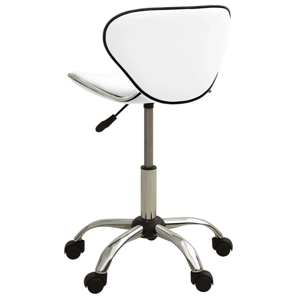 Sedia da ufficio/sedia da studio/sedia da ufficio in similpelle bianca 02_0023986