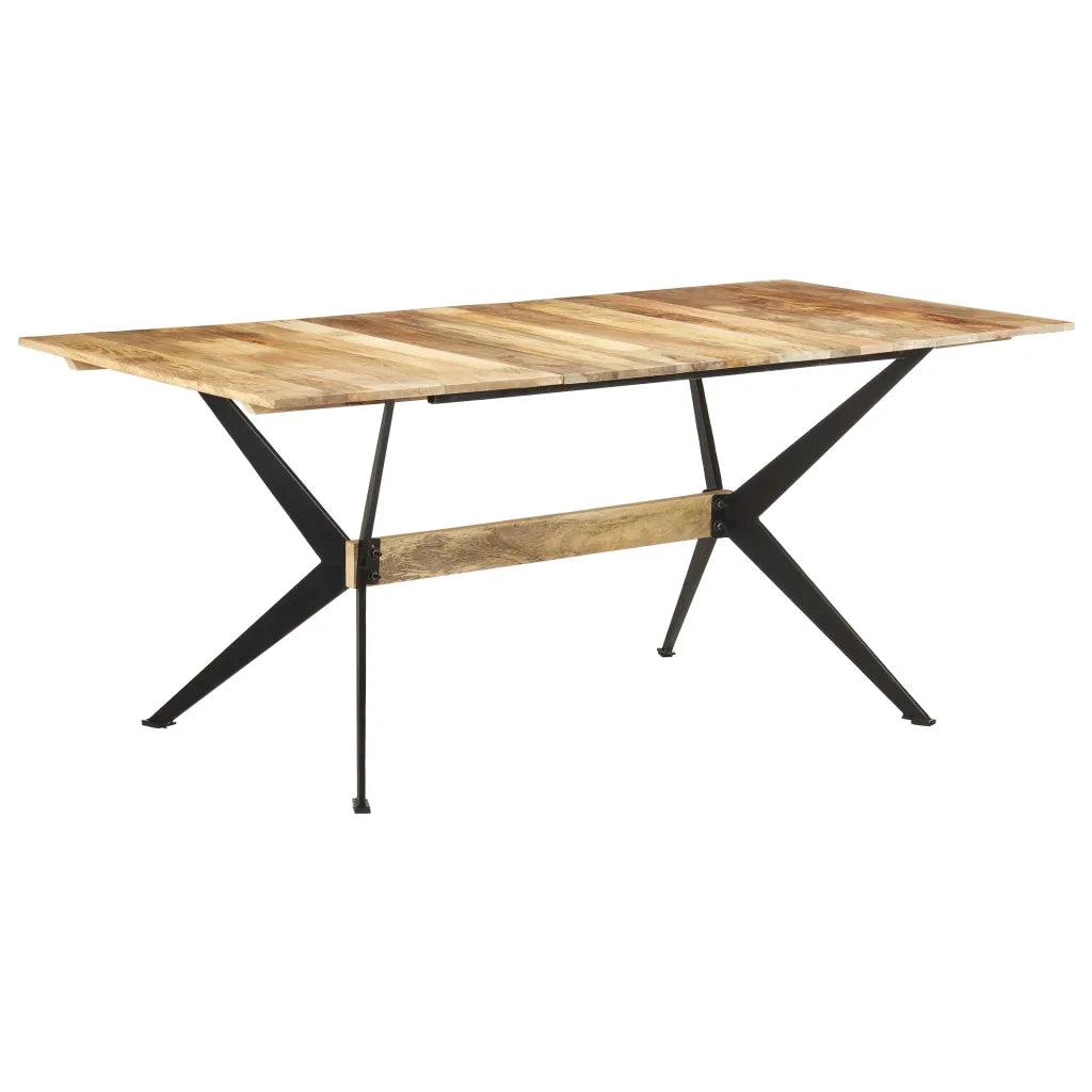 Tavolo da Pranzo 180x90x76 cm in Legno Massello di Mango  cod mxl 18316