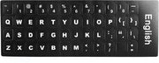 Sticker per tastiera universale - PVC - nero - impermeabile e resistente al polvere - adatto per PC e laptop