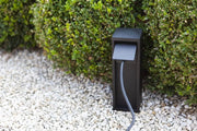 Paletto presa giardino 1x Schuko IP54 nero Lutec Mains