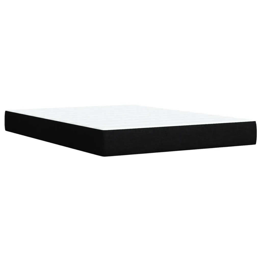 Giroletto a Molle con Materasso Nero 160x200 cm in Tessuto 3290541