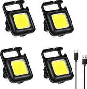 Kit di illuminazione portatile con 4 accessori - 500 Lumen - Caricabile via USB - Nero