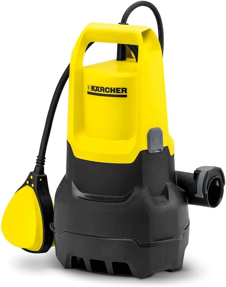 Kärcher Elettropompa a Immersione SP 16.000 Dirt, Portata 16.000 l/h, Profondità di Immersione max. 7 m, Filtra Particelle di Dimensioni Fino a 20 mm, Altezza Acqua Residua 25 mm, Pressione 0,8 bar