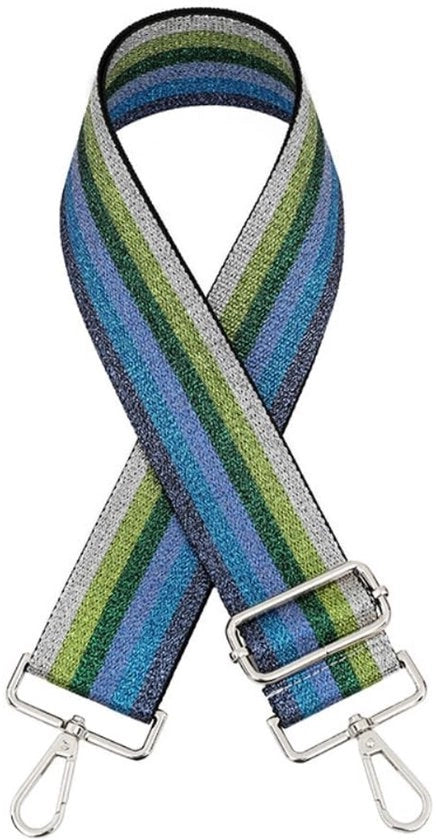 Accessori DIY con Cinturino Adattabile 75-130 cm - Larghezza 5 cm - Fermo con Finitura Argento - Materiale Polyester - Disegni Colorati - Accessori per Fai da Te - Cinturino a Spalla