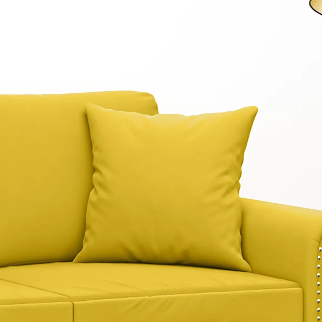 Cuscini Decorativi 2 pz Giallo 40x40 cm in Velluto 349491