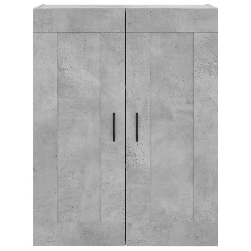 Credenza-Buffet-Armadio da cucina Grigio Cemento 69,5x34x180 cm in Legno Multistrato 904918