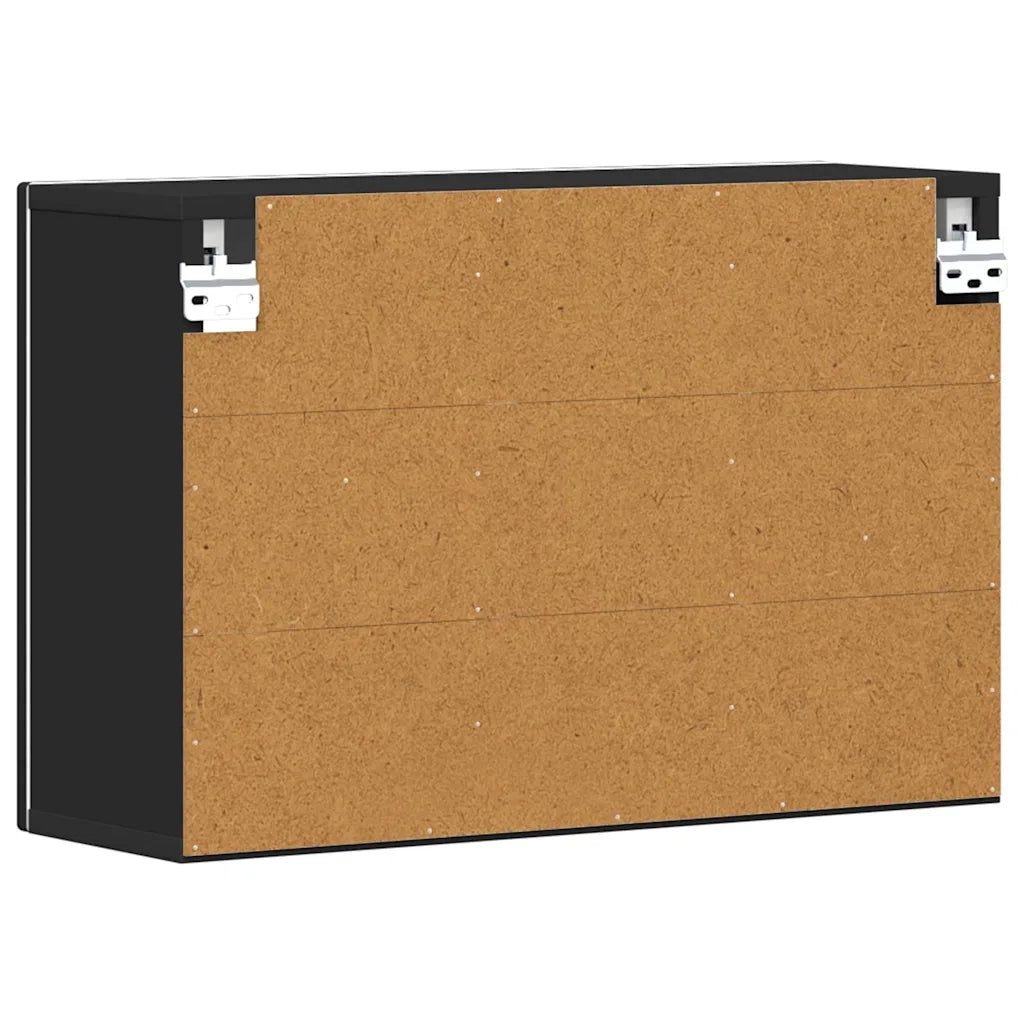 Armadio pensile Nero 60 x 20 x 40 cm Legno multistrato