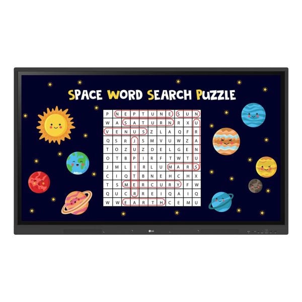 Lg createboard lavagna interattiva 165,1 cm (65") 3840 x 2160 pixel touch screen nero usb / rf wireless - 65TR3DK-B.MUEQ