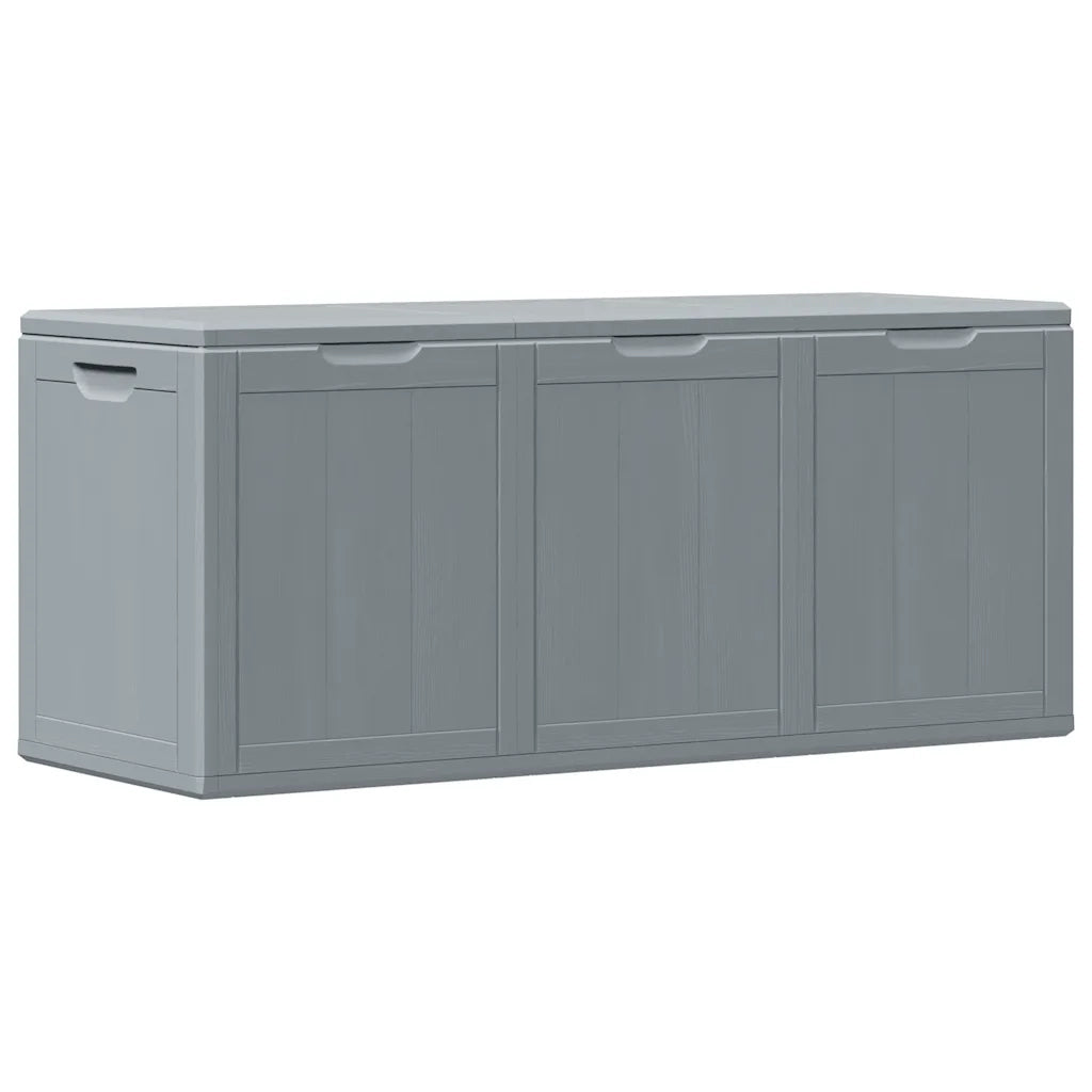 Baule da Giardino 270 L Grigio Aspetto legno in PP CFW8601027