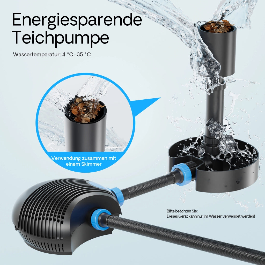 CTF-1200B SuperECO Pompa laghetto e ruscello 12000l/h 100W per circolazione acqua