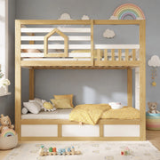 Letto a castello per bambini 90x200 cm con vano idraulico
