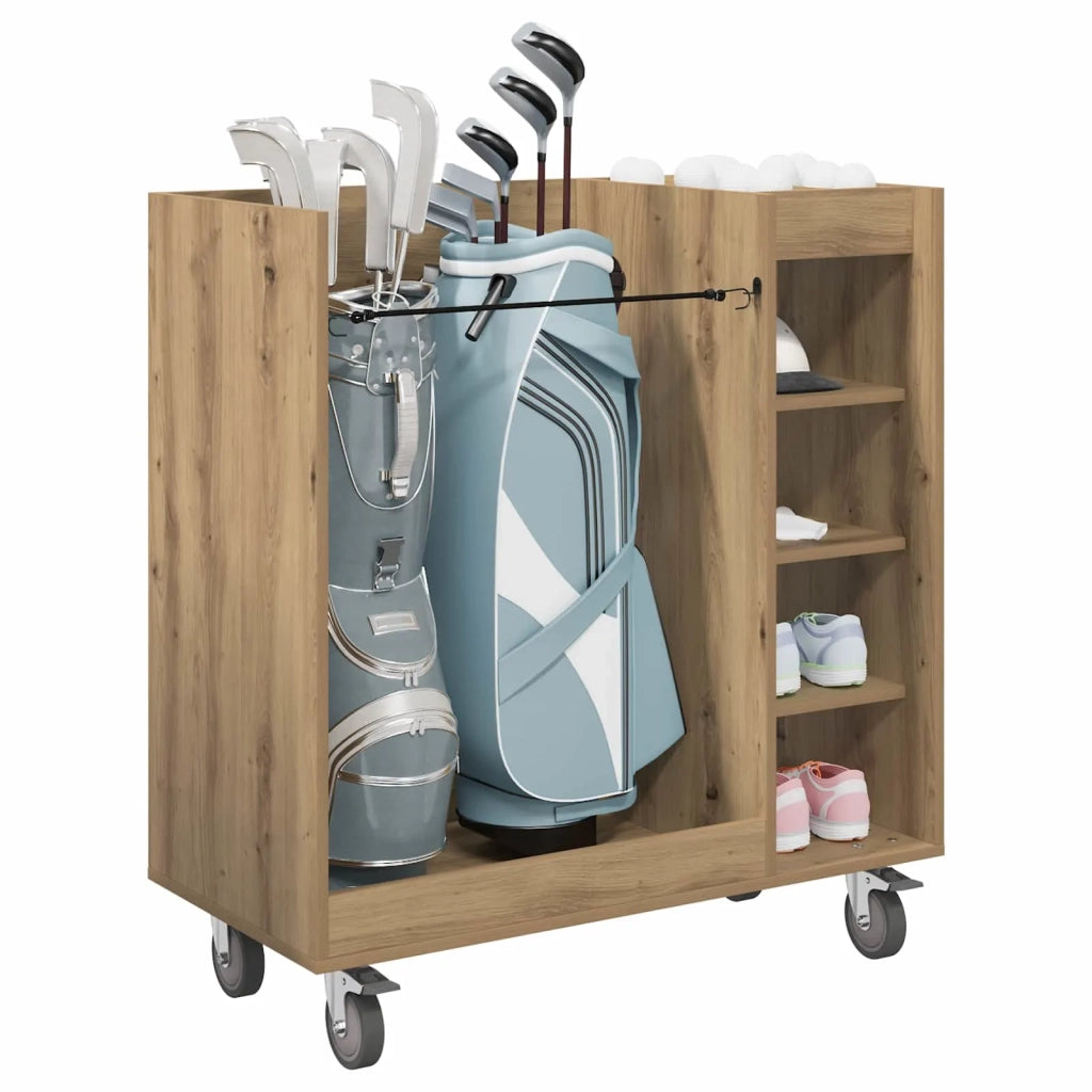 Armadio per Golf con ruota Rovere artigianale 90 x 45 x 98 cm CFW3518591