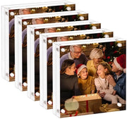 Supporto fotografico 6x6 - Acrilico - Doppia faccia - Libero - Leggero - Infrangibile - Disegno trasparente