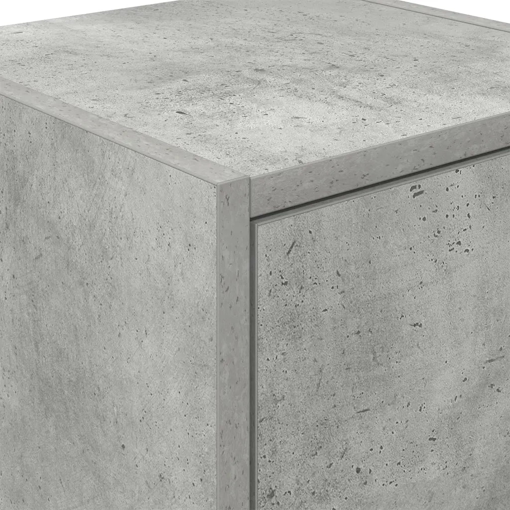 vidaXL Pensili per Garage 2 pz Grigio Cemento in Legno Multistrato