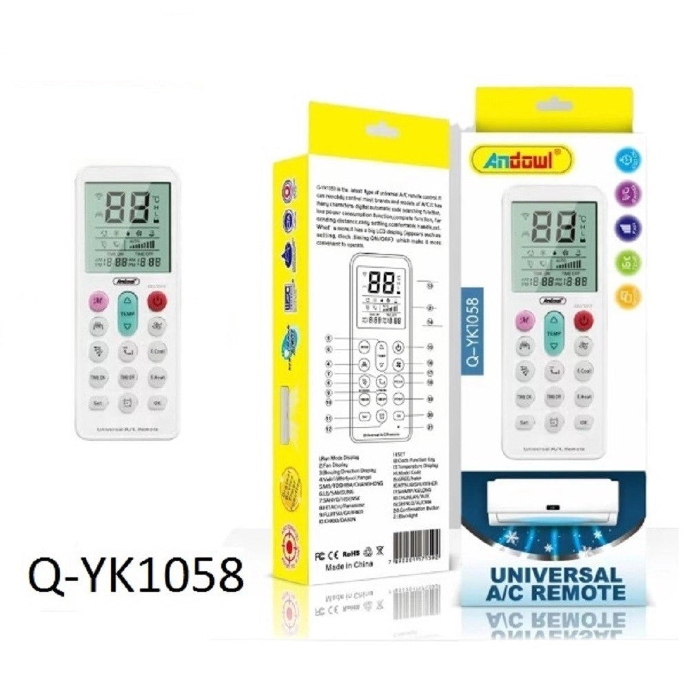 Trade Shop - Telecomando Universale Sostitutivo Condizionatore D'aria Climatizzatore Q-yk1058 -
