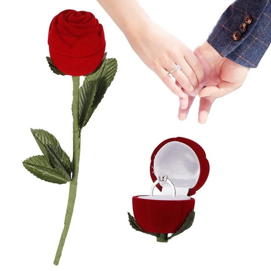 Etui per Anelli con Borsa di Flanella di Alta Qualità - Organizzatore per Orecchini e Anelli con Scatola di Deposito - Contenitore per Regali con Borsa di Flanella. 

Modello: Trouwring Etui Rozenblaadje 
Codice del prodotto: 123456