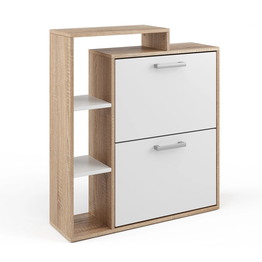 Vicco Scarpiera da ingresso Bianco/Sonoma 24.5 x 90 cm