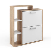 Vicco Scarpiera da ingresso Bianco/Sonoma 24.5 x 90 cm
