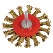 SPAZZOLA CIRCOLARE CON GAMBO Ø mm 100 - gambo mm 6  - PG