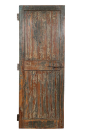 Biscottini Porta portone in legno massello e ferro da interno o da esterno vecchia e antica medievale scorrevole