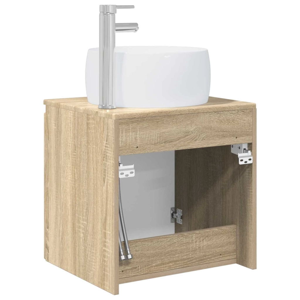 Mobile Lavabo da Parete Rovere Sonoma 49,5 x 44,5 x 66 cm