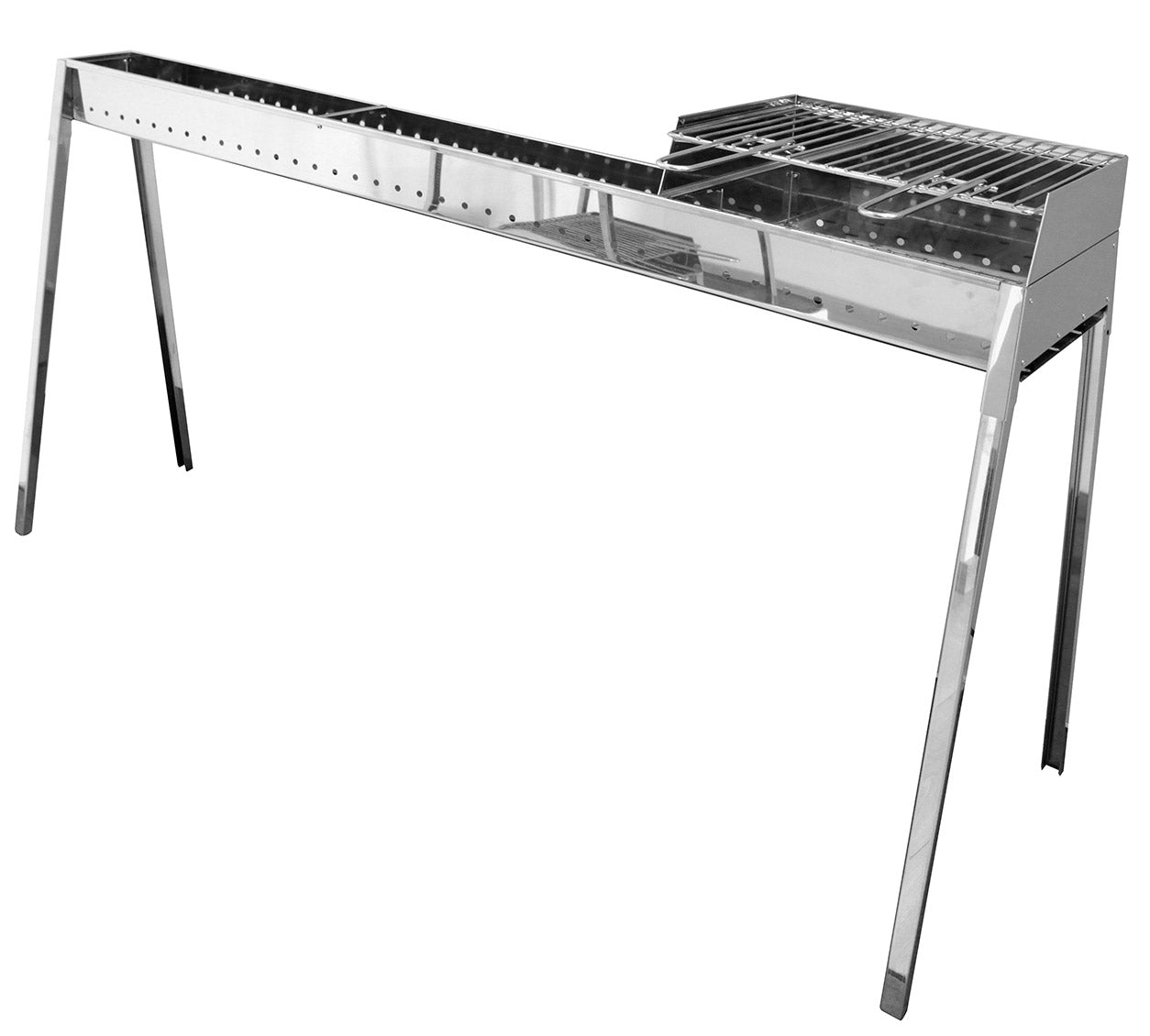 Cuoci Arrosticini a Carbone 120 cm con Barbecue Lisa Luxury Milano Grill 80+40