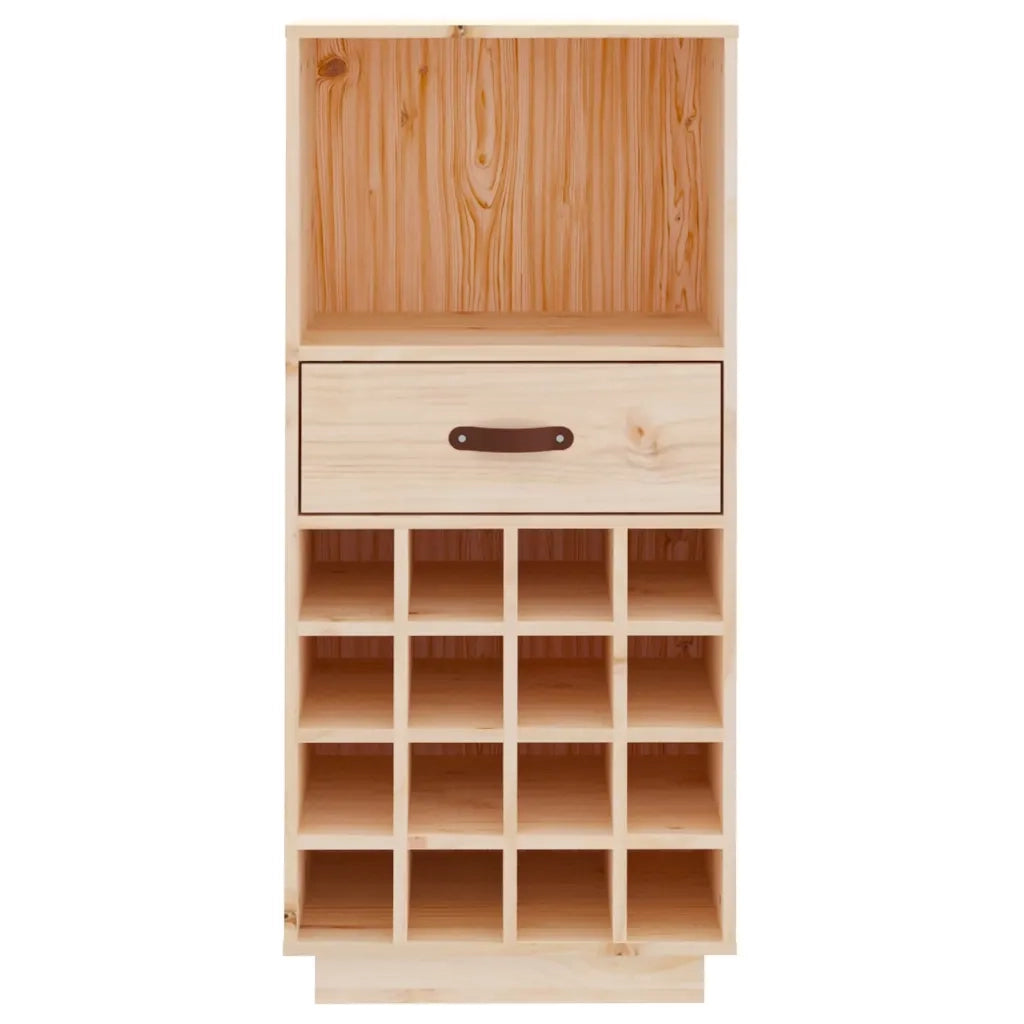 Portabottiglie 45x34x100 cm in Legno Massello di Pino 821532
