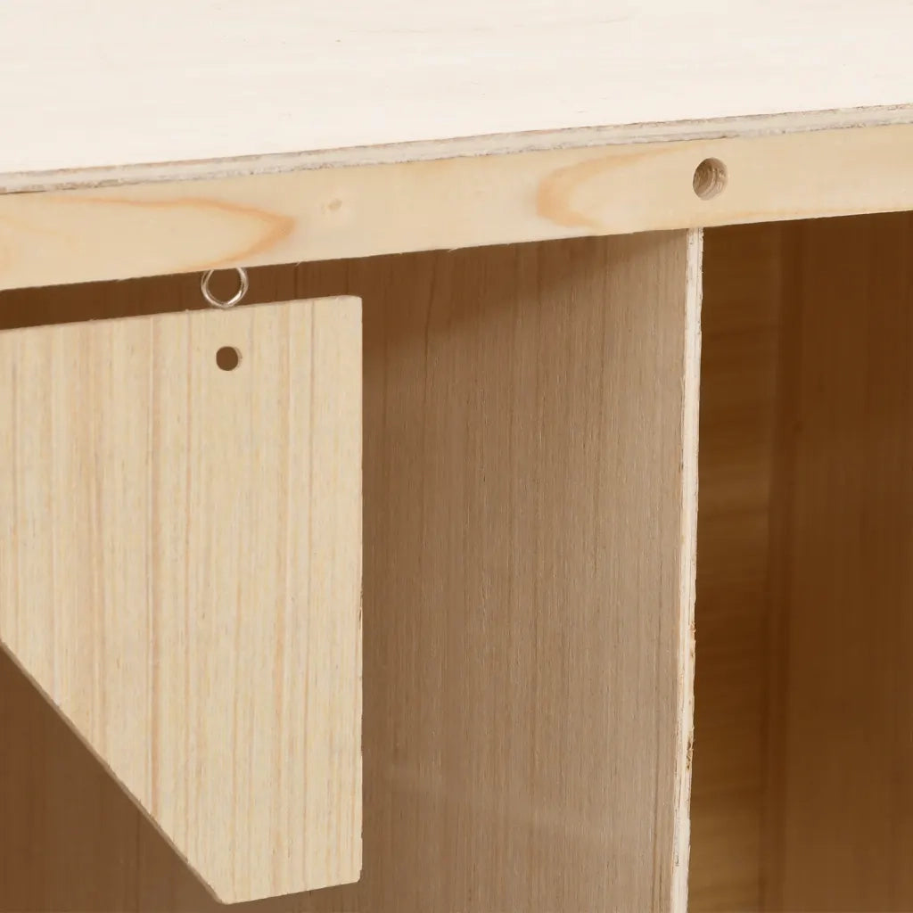 Casetta Cova per Galline 2 Scomparti 63x40x45 cm Legno di Pino 170652