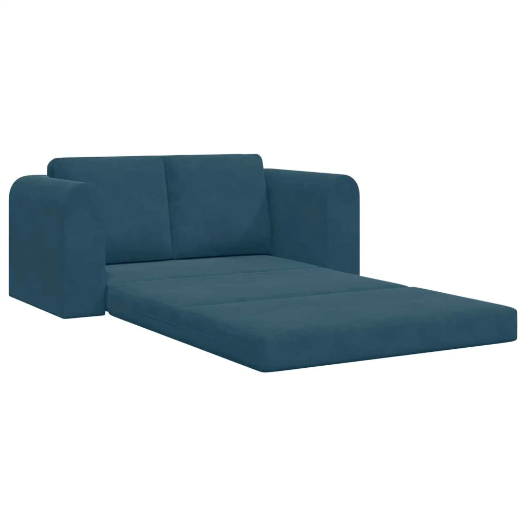 Divano letto | Sof¨¤ letto | Letto singolo Blu 148 x 71 x 83 cm Velluto