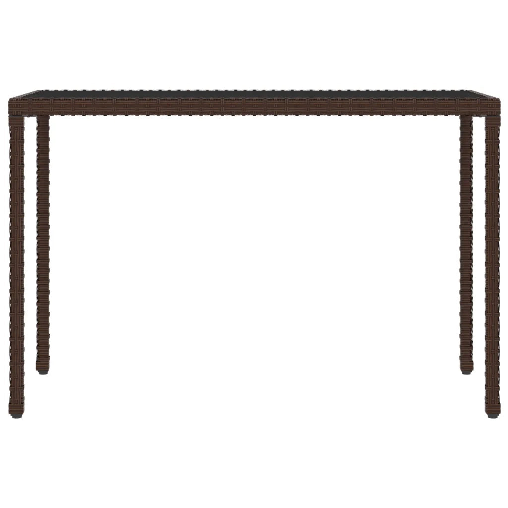 Set da Pranzo da Giardino 6pz con Cuscini in Polyrattan Marrone 363396