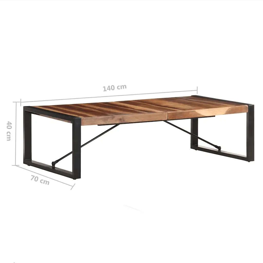 Tavolino da salotto | Tavolino da caff¨¨ | Tavolino da Soggiorno 140x70x40 cm in Legno Massello