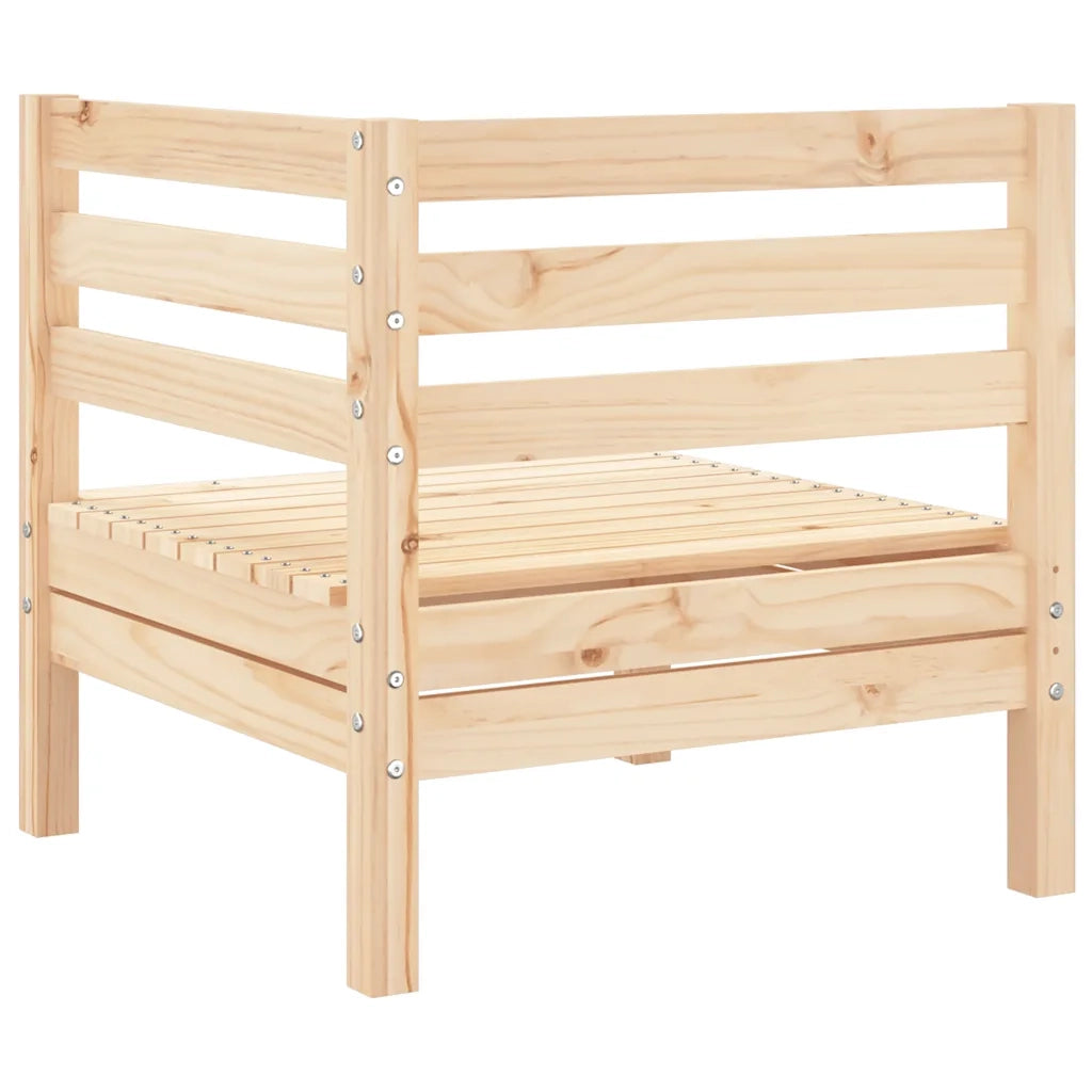 Divano Angolare da Giardino-Sofa da giardino in Legno Massello di Pino