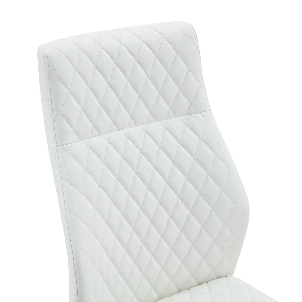 Set Tavolo Rotondo e 2 Sedie da Pranzo ¨C Xylo ¨C Piano MDF, Gambe Nero, Schienale Bianco