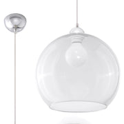 Lampada a sospensione ROTUND vetro trasparente E27 Pure Lume