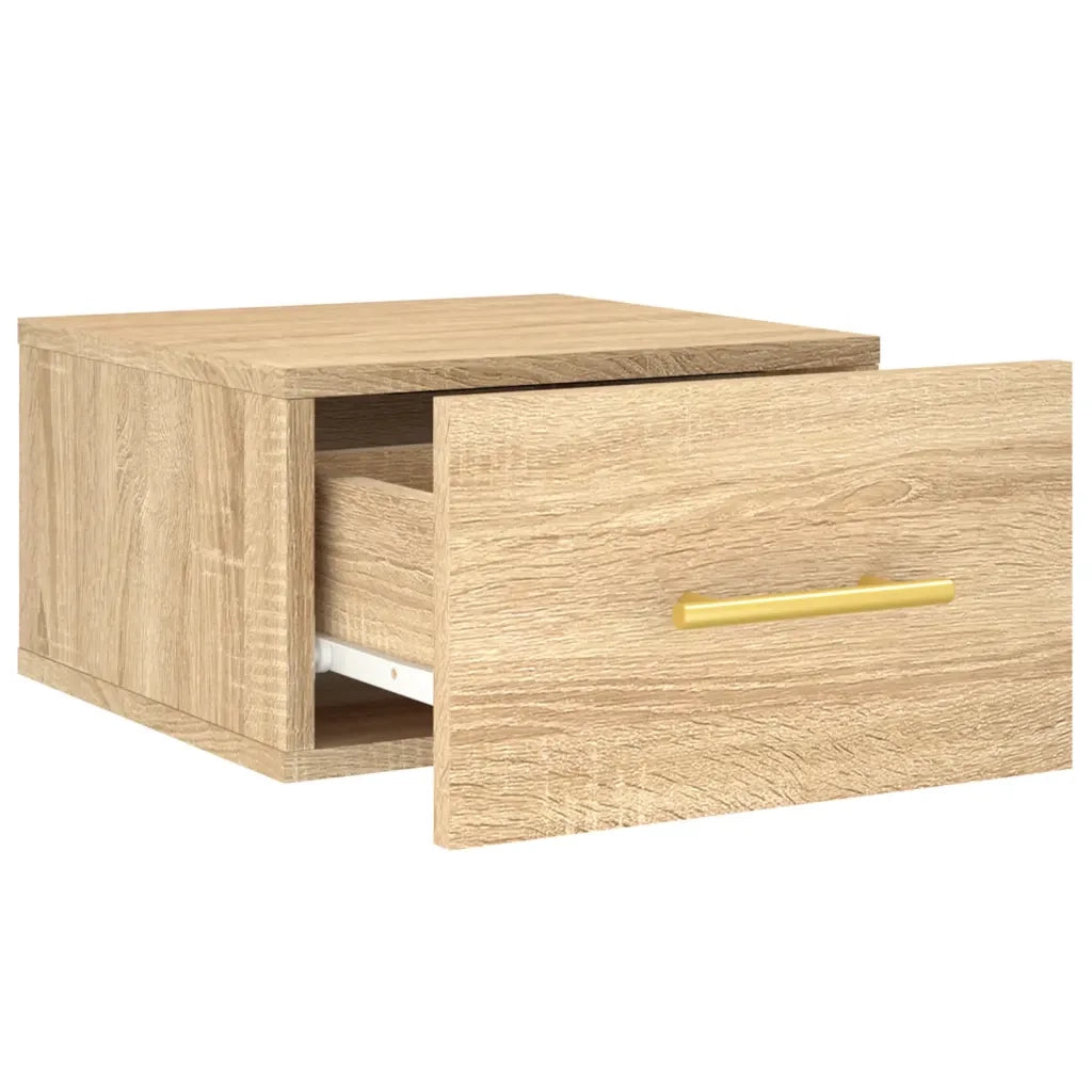 Comodino a Muro Rovere Sonoma 35x35x20 cm 829794