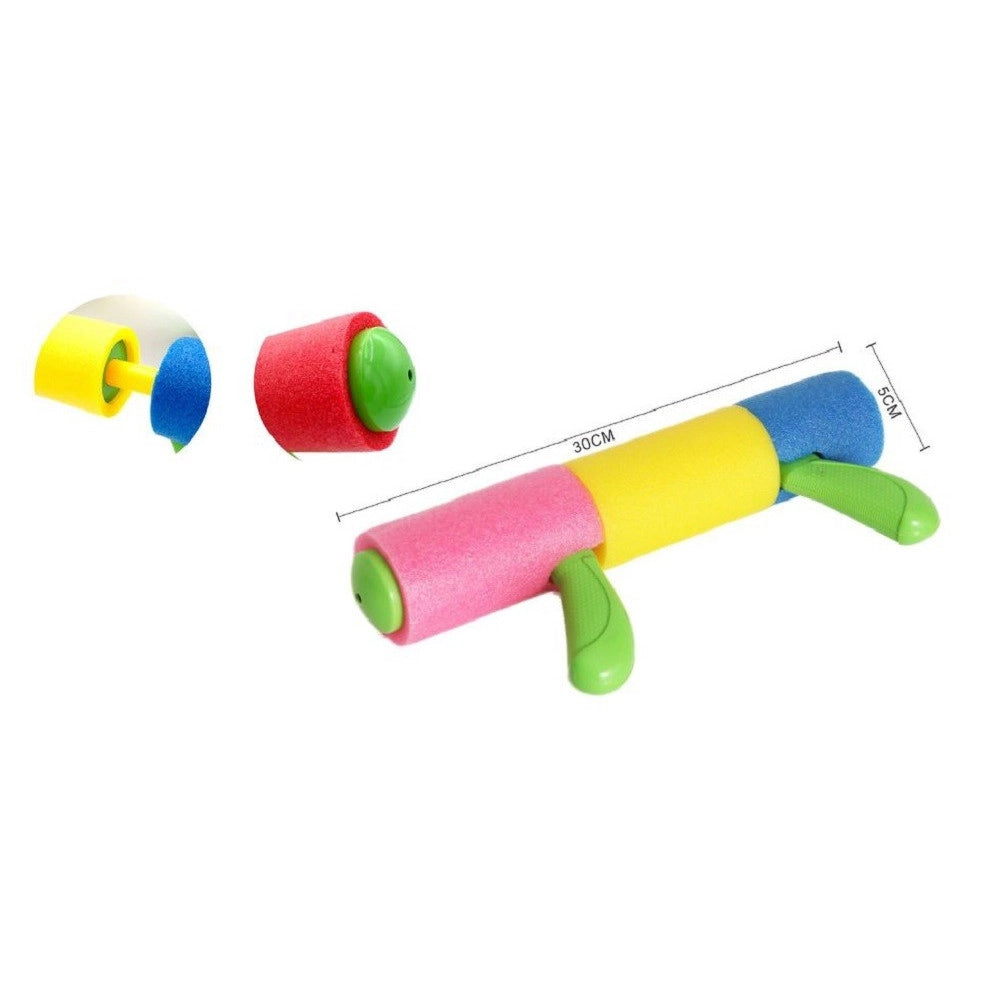 Trade Shop - Pistola Ad Acqua Tubo In Gommapiuma Colorata Manico 30x5cm Giochi Bambini 605475 -
