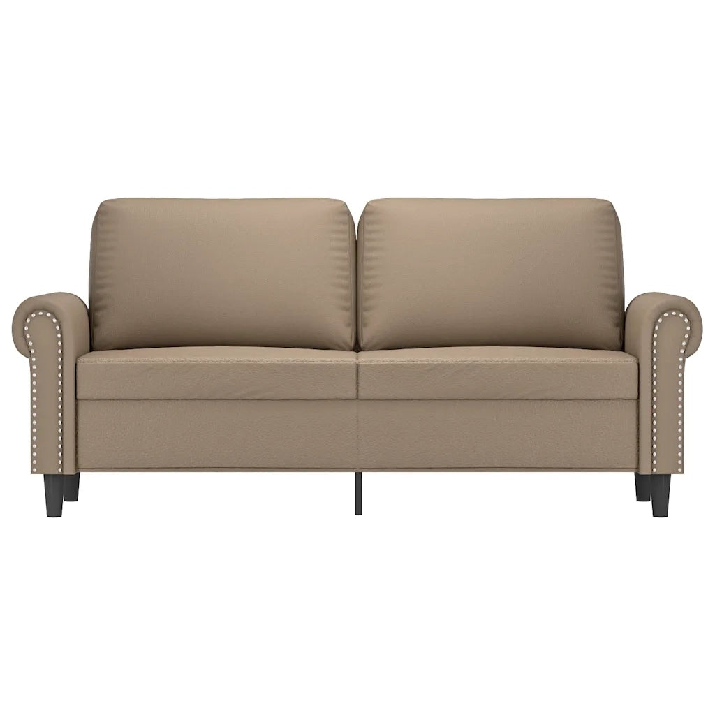 Divano a 2 Posti Cappuccino 140 cm in Similpelle 359508