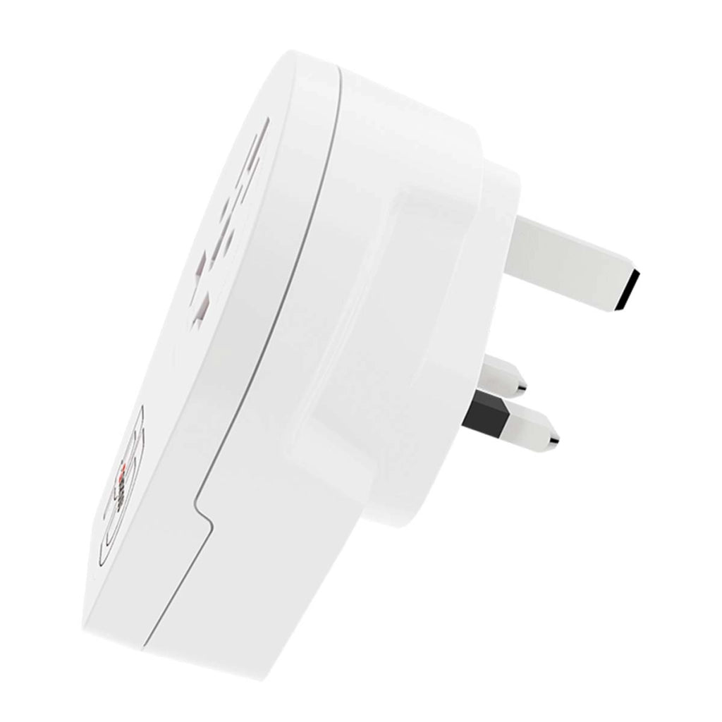 Adattatore da viaggio USB-C PD 20W da internazionale a britannico Bianco Skross