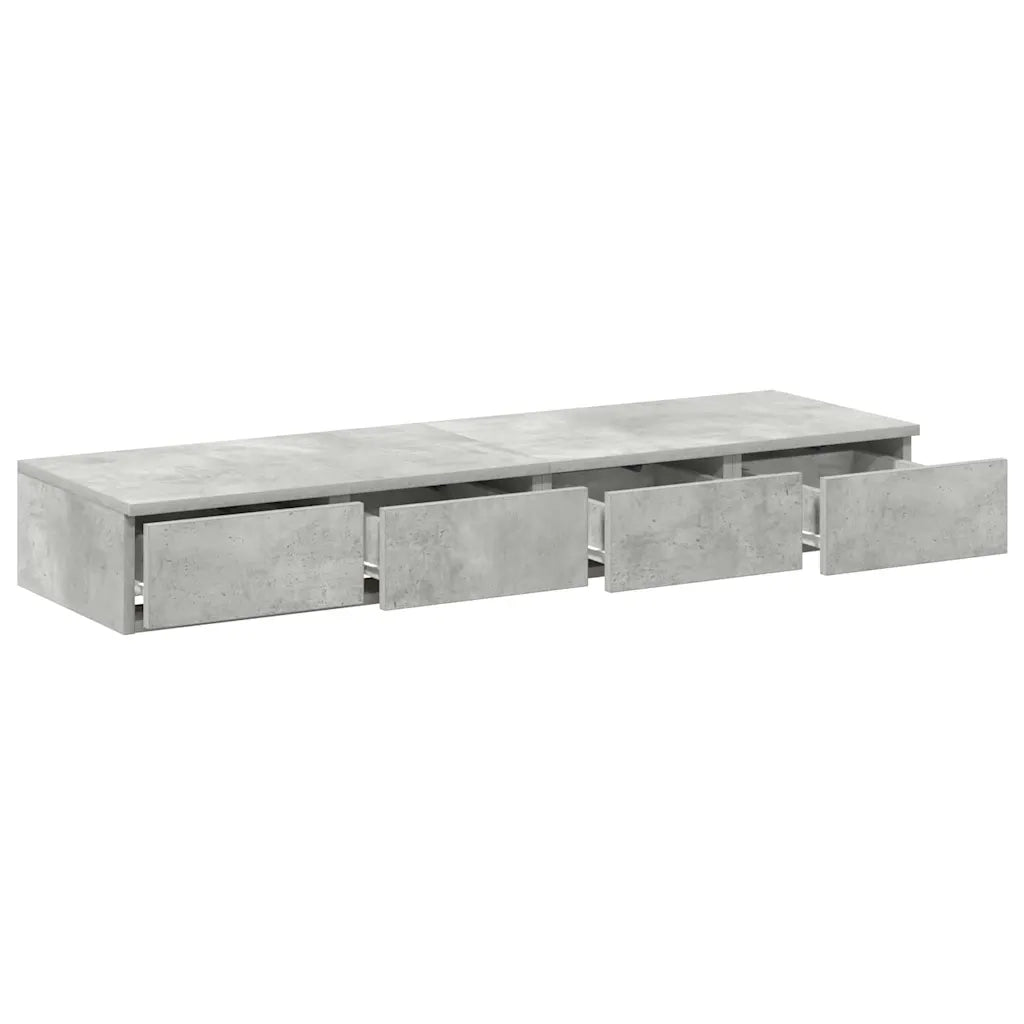 Cassetti per letto Grigio cemento 120 x 36,5 x 16,5 cm 866942