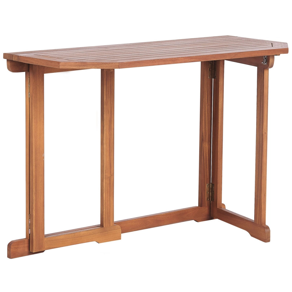 Balcone Tavolo pieghevole Piano regolabile 110 x 47 cm Terrazza legno di acacia