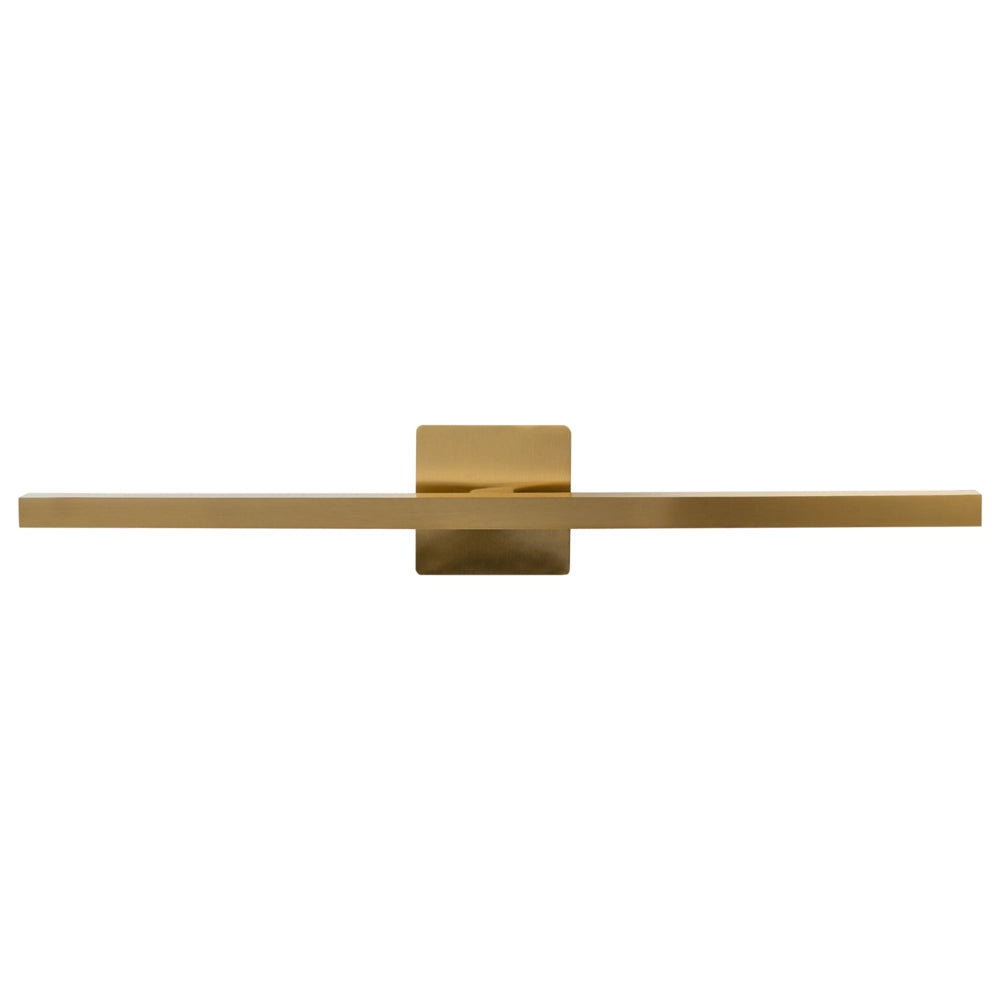 Lampada specchio con luce LED in metallo orizzontale stile moderno oro
