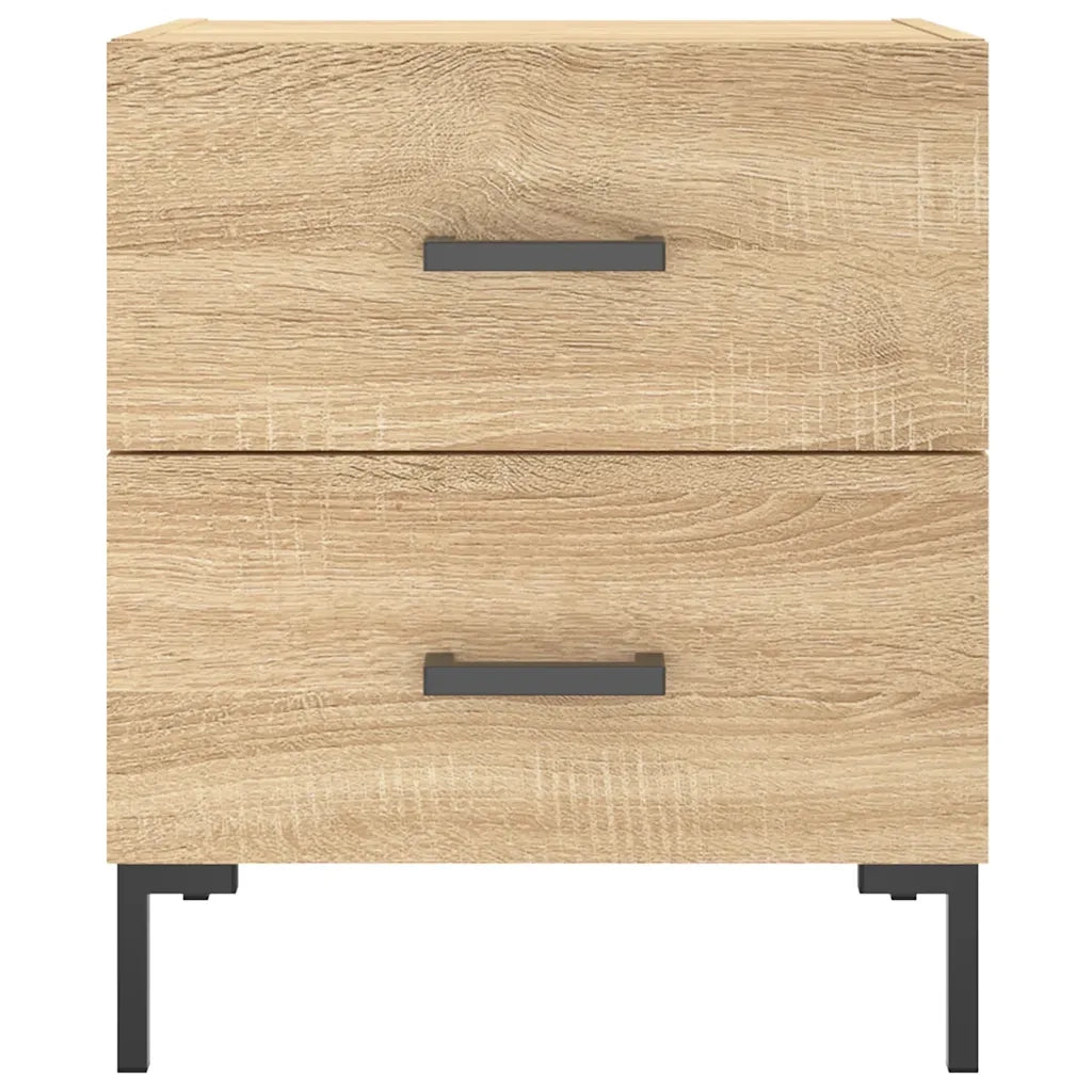 Comodini 2 pz-Set di 2 Tavolino da notte Rovere Sonoma 40x35x47,5 cm in Legno Multistrato 429250