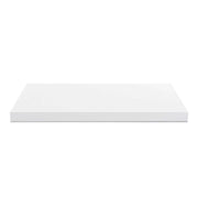 Top non forato 180x60x4 con bordo poliuretano in bianco