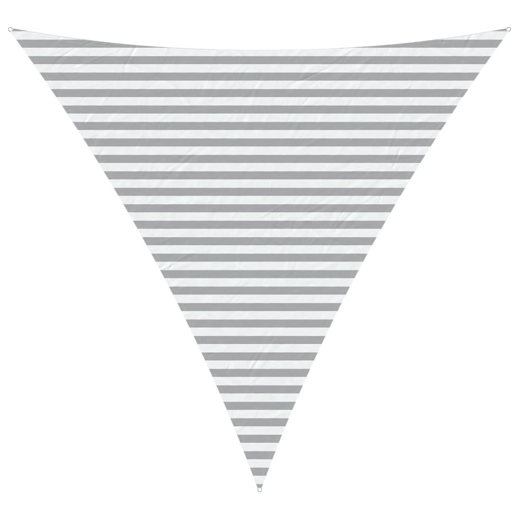 Vela da ombra solare Grigio chiaro e bianco 4 x 4 x 4 m