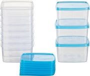 Vasi per Congelamento - Aria Imprigionata - 10 pezzi - Blu Chiaro - 0,5 litro